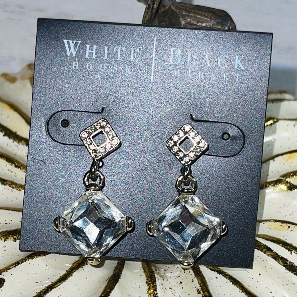 White House Black Market Silver Earrings